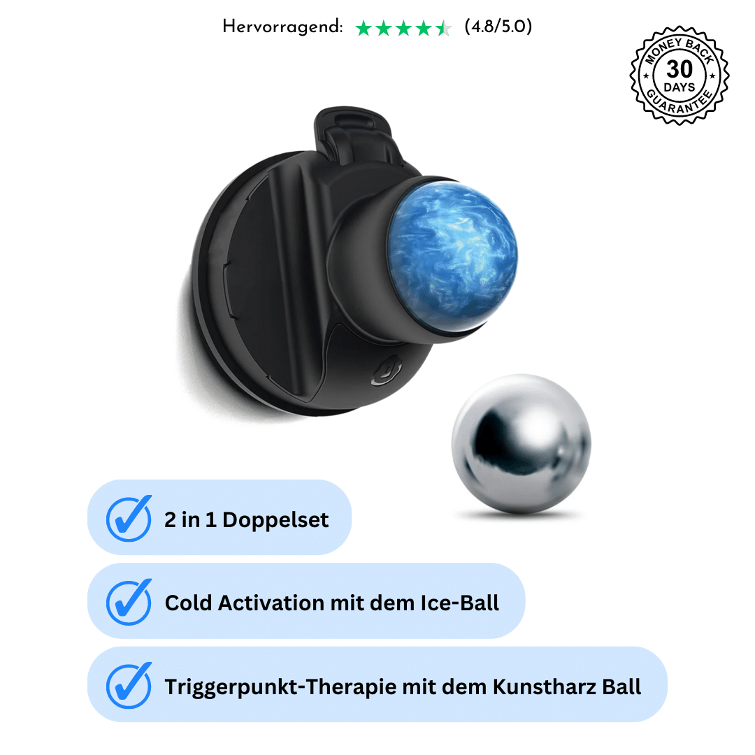 Schwer erreichbare Muskelknoten behandeln mit dem Wall Ball