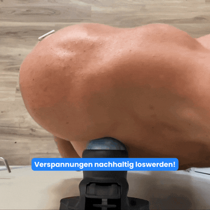 Schwer erreichbare Muskelknoten behandeln mit dem Wall Ball